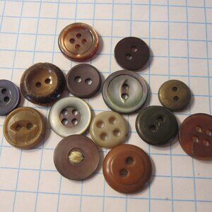 Vintage lot of Sewing Buttons - Fun Mix #5